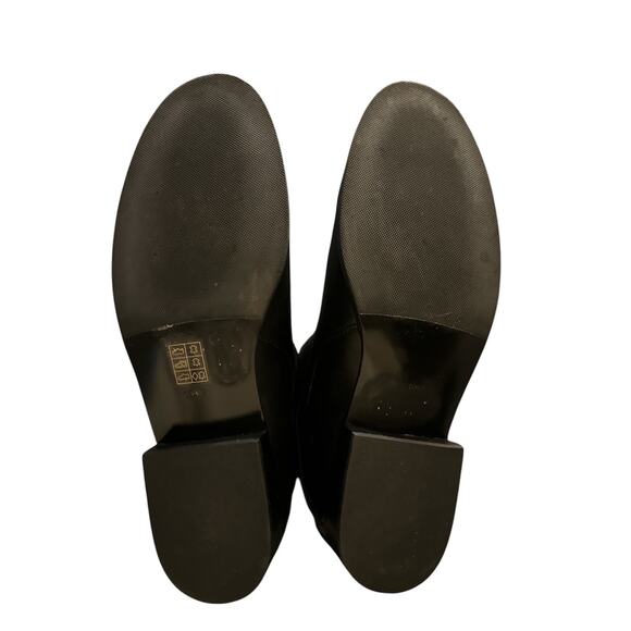 Tory Burch Black Leather Brooke Ankle Booties Size 10 - Picture 5 of 7